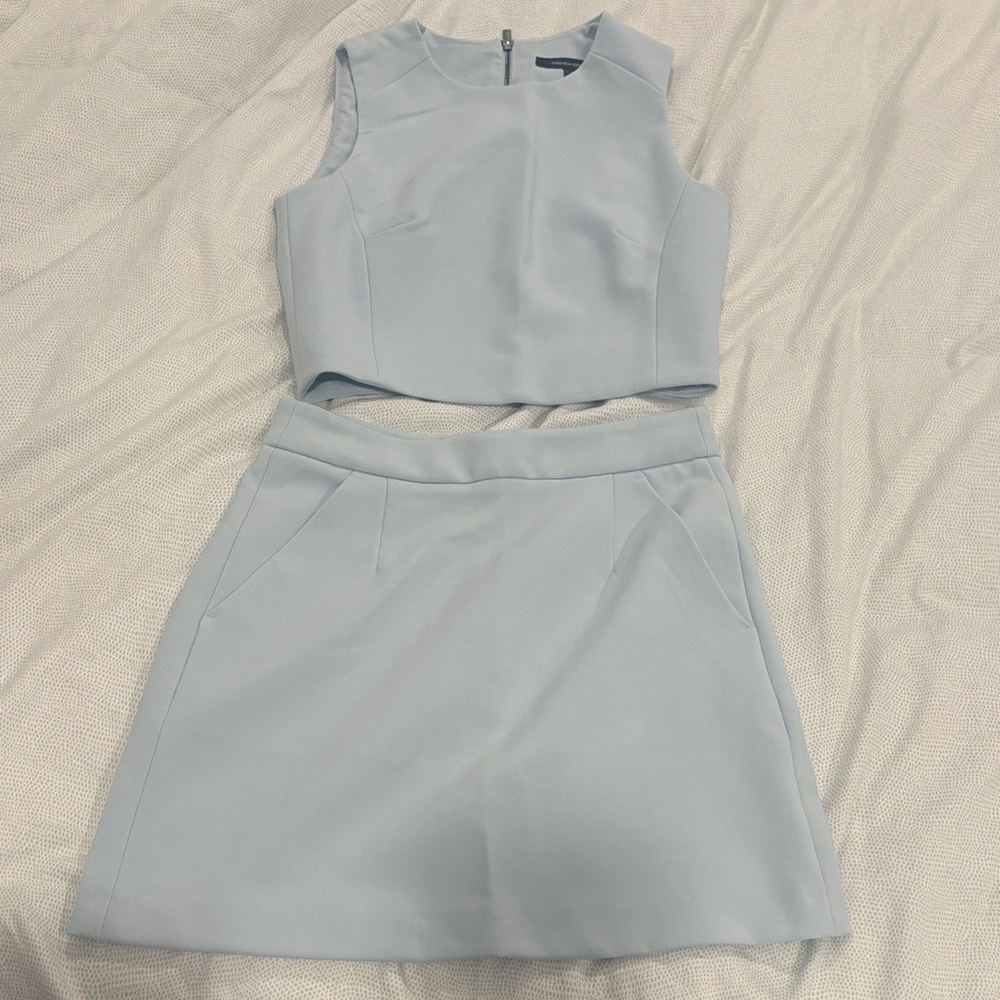French Connection Light Blue Women's Skirt Set